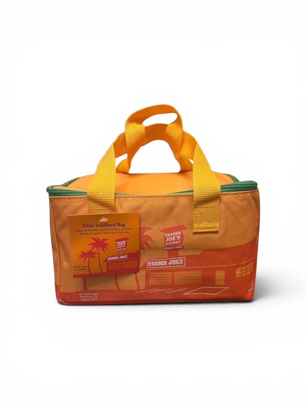 Trader Joe's Orange Mini Insulated Lunch Bag